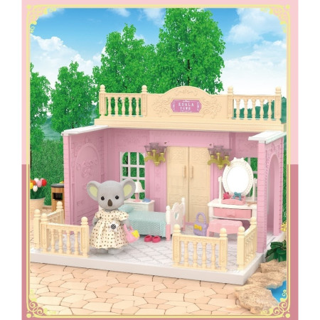 Set dormitor pentru papusi cu mobilier si figurina, Cyrax