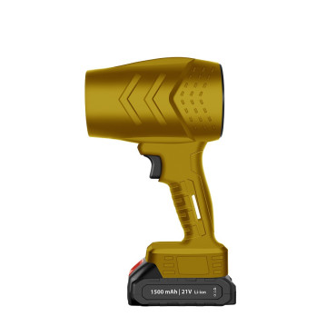 Suflanta de Aer Multifunctionala Portabila, Cyrax, Incarcare Auto, pentru Gratar, Masina, Indepartare Frunze si Praf, 1500 mAh, Viteta de Rotatie 25000 RPM, 2 Baterii de Li si Incarcator, Buton Lateral, Bej