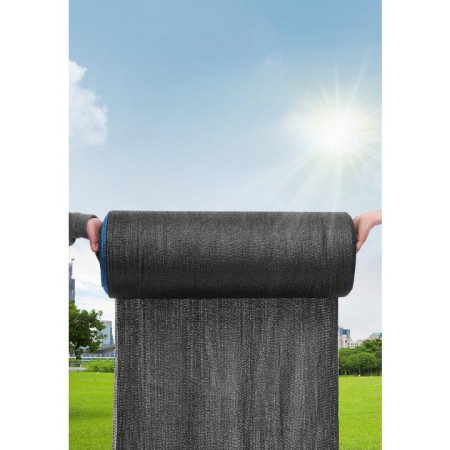 Plasa de umbrire neagra, latime 2 m, lungime 50 m,  protectie UV, Grad de umbrire 80-90%