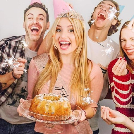 Set 2 Piese pentru Majorat, Cyrax, 15 x 13 x 5 cm, Coronita Printesa Rose si Panglica 18&Fabulous, Alb