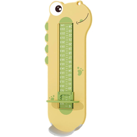 Dispozitiv de Masurat Talpa Piciorului pentru Bebelusi, Cyrax, 9-24, Model Dinozaur, Galben