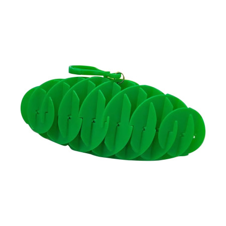 Jucarie Worm Fidget de Decompresie, Cyrax, Anti Stres, Dimensiune Compacta 6 cm, Dimensiune Extinsa 15.5 cm, Verde
