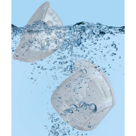 Colector de Lapte Matern, Cyrax, din Silicon Safety, Anti-debordare, 80 ml, Transparent