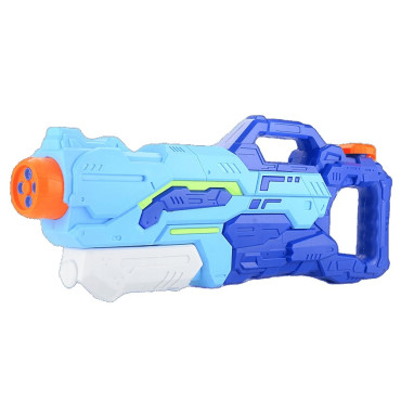 Pistol cu Apa pentru Copii, Rezervor, Pentru Piscina/Plaja, Cyrax, 6ani+,  4 duze, Albastru, 1500ML