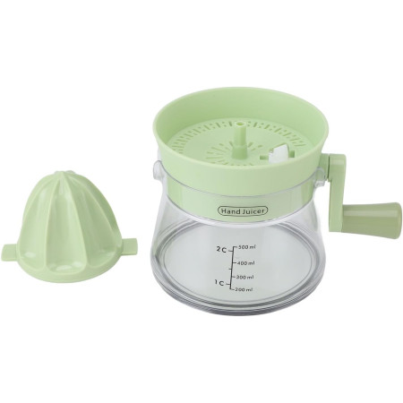 Storcator de Citrice Manual, Cyrax, Rezistente, Usor de Folosit si Depozitat, Durabil, Calitativ, 16.5x13cm, Transparent/ Verde