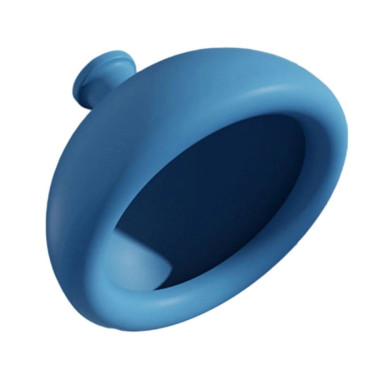 Dispozitiv Terapeutic Sputa, Cyrax, Cupa pentru Terapie Toracica, Dispozitiv de Eructare, pentru Adulti si Copii, 10 x 6.5 cm, din Silicon, Albastru