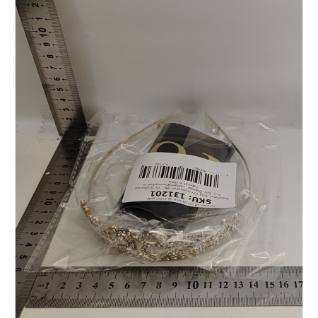 Set 2 Piese pentru Majorat, Cyrax, 15 x 13 x 5 cm, Coronita Printesa Gold si Panglica 18&Fabulous, Negru