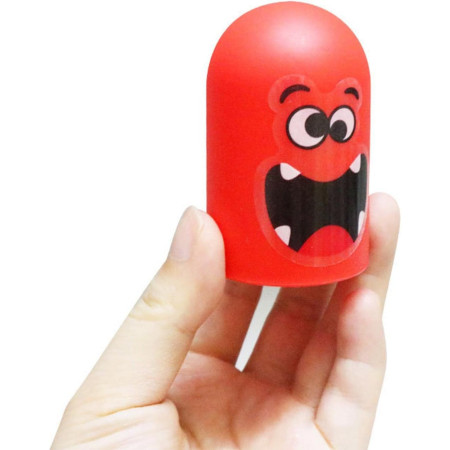 Joc Interactiv, Cyrax, Tic Tac Toe Gobble, din Plastic, +3 Ani, 18 Piese, 21.5 x 4 x 10 cm, Albastru/Rosu