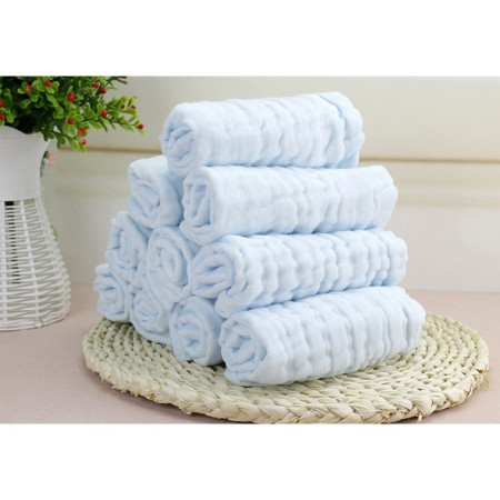 Prosop Absorbant, Cyrax, din Bumbac, 6 Straturi, 30 x 30 cm, Albastru