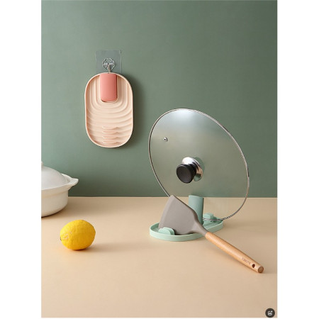 Suport Pliabil, Cyrax, pentru Capace, Linguri, Multifunctional, Plasare pe Blatul de Bucatarie, 11.5 x 18 x 2.2 cm, Verde