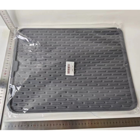 Covoras din Silicon pentru Scurgere Vase, Cyrax, Uz Casnic, Rezistent la Temperaturi Ridicate, Izolator, 43x32.5 cm, Negru