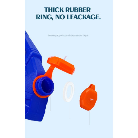 Pistol cu Apa pentru Copii, Rezervor, Pentru Piscina/Plaja, Cyrax, 6ani+,  Bleumarin/Rosu, 300ML