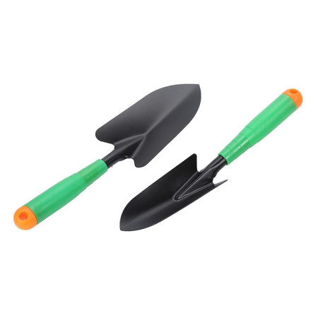 Set 4 Unelte de Gradina  pentru Plantare Prelucrare Sol si Ingrijire Plante, Material PVC si cardboard, 31.5 x 8.5 cm, verde