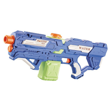 Pistol cu Apa pentru Copii, Rezervor 600ml, Cyrax, 14ani+, cu baterie 1200mAh, Electric Burst, Albastru/Verde, 800ML