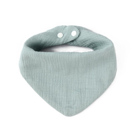 Baveta Triunghiulara, Cyrax, din Bumbac, pentru Copii 0-12 Luni, 33x32 cm, Rezistenta la Apa, Albastru