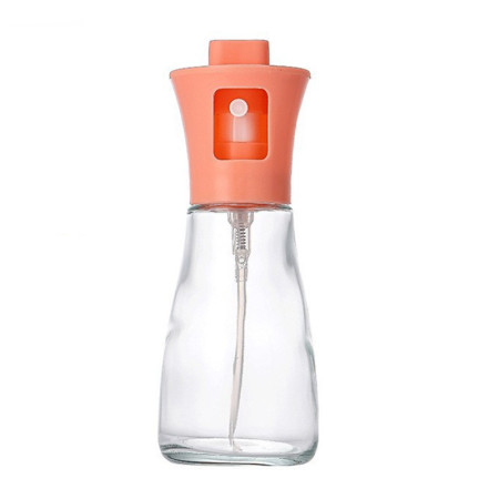 Pulverizator pentru Ulei, Cyrax, Pulverizator din Sticla pentru Otet sau Alte Lichide, Simplu Reincarcabil, Multifunctionale, 17.3 x 5.6 cm, Capacitatea 170 ml, Roz