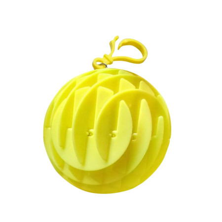 Jucarie Worm Fidget de Decompresie, Cyrax, Anti Stres, Dimensiune Compacta 6 cm, Dimensiune Extinsa 15.5 cm, Galben