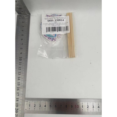 Set 6 Props-uri pentru Prajituri Sirena, Cyrax, Colectia Mermaid, Multicolor