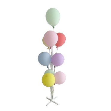 Suport pentru Baloane, Cyrax, cu Patru Straturi, pentru 9 Baloane, 80 cm, Transparent