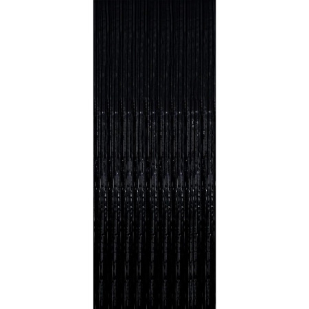 Perdea Franjurata, Cyrax, Model Decor Petrecere, pentru Fundal de Poze, Amenajare Colorata a Petrecerii, Dimensiune 100x200 cm, Negru