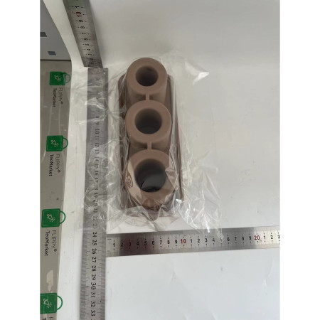 Forma pentru Gheata, Cyrax, din Silicon, cuburi de gheata, forme rotunde, inghetare rapida, 20.7 x 8.4 x 6.5 cm Maro