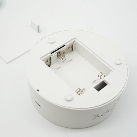 Lampa LED decorativa,  3D, Bufnita, cu USB si baterii, 20 cm inaltime, din material acril, lumina multicolora si telecomanda inclusa, alb