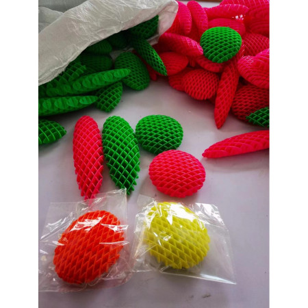 Jucarie Worm Fidget de Decompresie, Cyrax, Anti Stres, Dimensiune Compacta 10 cm, Dimensiune Extinsa 24.5 cm, Verde