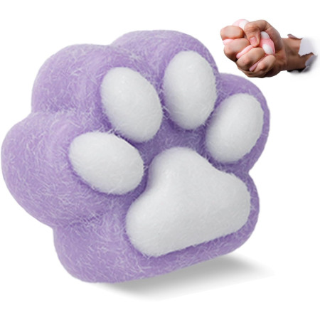 Jucarie Interactiva Squishy, Cyrax, Model Cat Paw, Squeeze Pinch Family, Revenire Lenta, din TPR, +3 Ani, 7.5 cm, Textura Puf, Mov