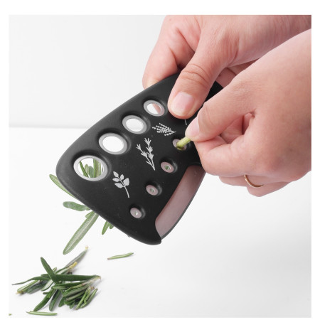 Set 6 in 1 mini ustensile bucatarie Cyrax, taietor pizza, cutit, curatator, razatoare, desfacator, presa usturoi, manere din ABS, lame ascutite din otel inoxidabil, 7.1 x 12.9 x 4.8 cm,  negru