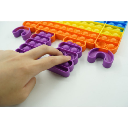 Jucarie antistres din silicon Cyrax, Pop it Now and Flip It ,Robot ,Multicolor ,Model 3