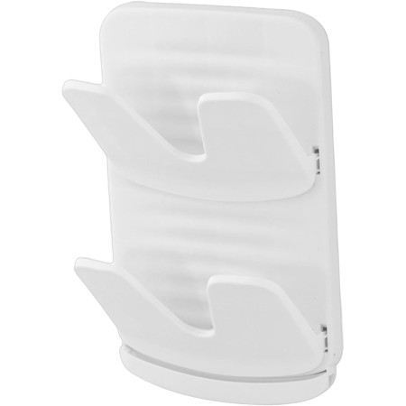 Suport de Bucatarie, Cyrax, pentru Capace/Tocatoare, din Plastic, Colectare Apa Scursa, Montare fara Perfoarare, 33.3 x 20.7 x 3.5 cm, Alb