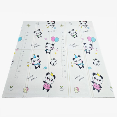 Covoras de Joaca pentru Copii Termic cu 2 Fete, Cyrax, Model Ursuleți si Delfini, cu Spuma, Impermeabil, Antiderapant, 200cm x 180cm x 1cm