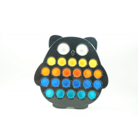 Cyrax Jucarie senzoriala antistres, Simple Dimple, Bufnita, Multicolor, V2