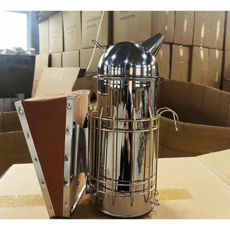 Afumator Apicol,  din Inox, 30 x 25 x 10 cm, Gri