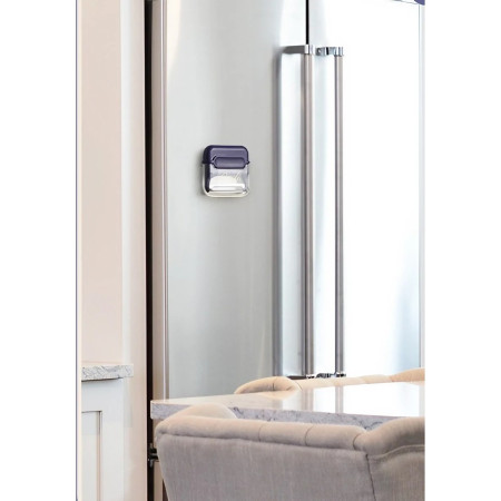 Decojitor/Curatator manual de legume si fructe, Cyrax, portabil, cu magnet, doua lame, Inox, Mov, 6.7x6x1.6 cm