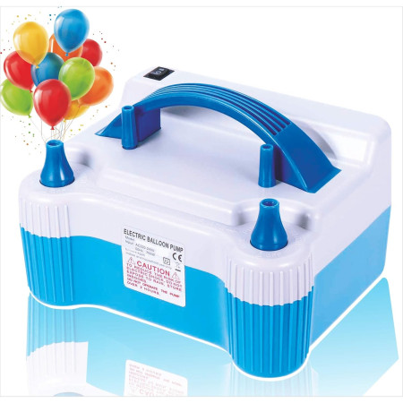 Cyrax Pompa Electrica Pentru Umflat Baloane, 700 W, Doua Capete de Umflat, din Plastic, Albastru
