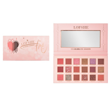 Paleta de Machiaj, Lofshe, 18 Farduri de Pleoape, Mate si Sidefate, Multicolor