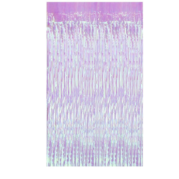 Perdea Franjurata, Cyrax, Model Decor Petrecere, pentru Fundal de Poze, Amenajare Colorata a Petrecerii, Dimensiune 100x200 cm, Roz