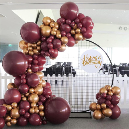 Set 12 Baloane, Cyrax, din Latex Standard, 13 cm, Grena