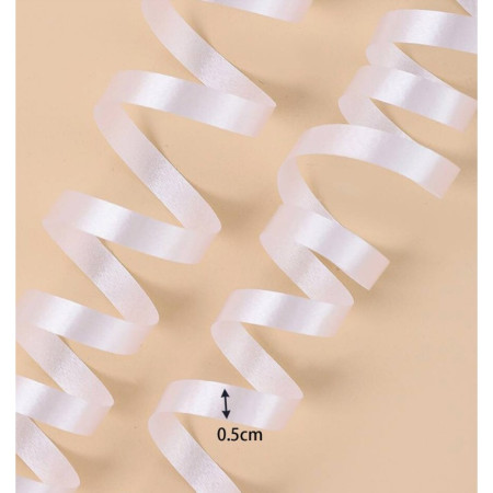 Panglica pentru Baloane, Cyrax, Rola de 200 de Metri, din Rafie, Alba