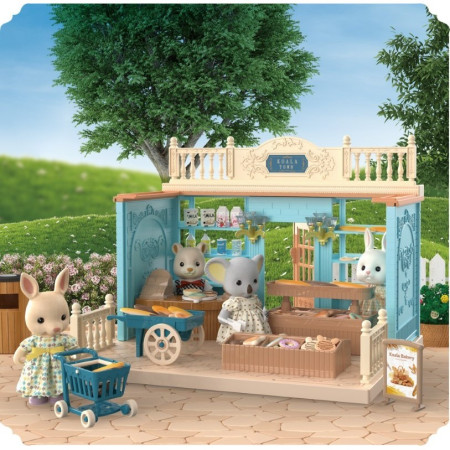 Cyrax Casa de papusi cu figurine si mobilier, brutarie