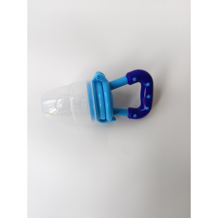 Suzeta pentru diversificarea alimentatiei/dentitie Cyrax, potrivit pentru fructe si piure proaspat, Albastru, fara BPA