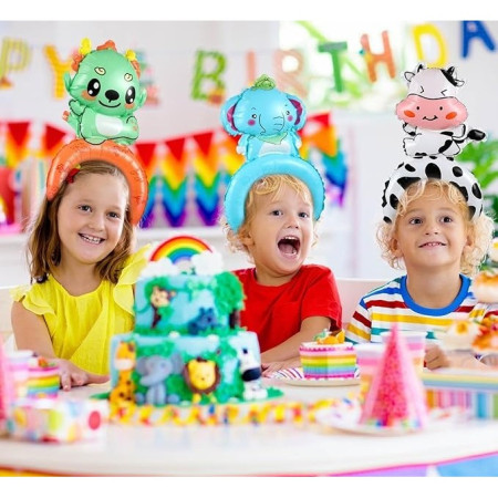 Balon din Folie Metalizata, Cyrax, Tip Coronita, Model Dragon, Ambalaj Individual, Pai Inclus, Umflare cu Aer sau Heliu, 49 x 27.5 cm, Verde