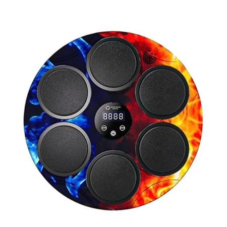 Jucarie de Boxat cu Muzica si Lumini, Cyrax, Bluetooth, Incarcare USB, Aplicare cu Ventuze, 6 Tinte, 46x46x8 cm, 2000 g, Multicolor