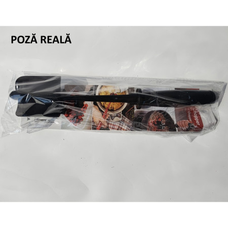 Tocator de Carne Manual, Cyrax, cu Lama pentru Tocarea si Amestecarea Carnii, 28x6cm, cu 5 Lame Curbate, Rezistent la Caldura, Multifunctional, Plastic Rezistent, Negru