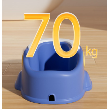 Olita pentru Copii, Cyrax, +1an, Portabila, Design Ratusca, Model Prietenos, Non-Toxic, Compartiment Detasabil, cu Maner, Usor de Curatat, Albastru