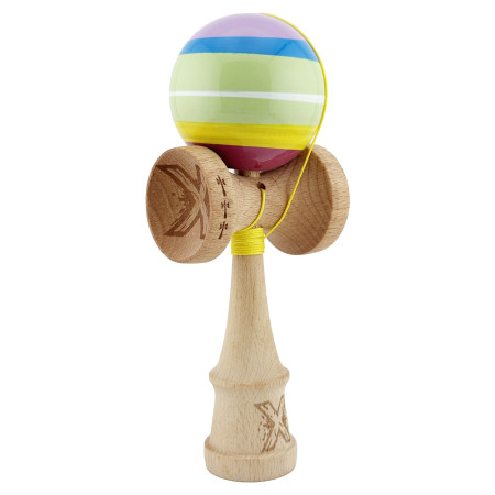 Kendama X SPECTRUM Originala, Profesionala, Cyrax, Big Cups V2, Super Sticky Legendary Cupe Mari, Rulment Metalic cu Ata 55 cm, Multicolor