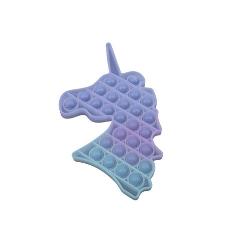 Cyrax Jucarie antistres din silicon, Pop it Now and Flip It, Unicorn, Transparent