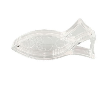 Storcator de Citrice Manual, Cyrax, Rezistente, Usor de Folosit si Depozitat, Durabil, Calitativ, 12x5.2 cm, Model Peste, Transparent