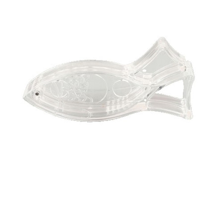 Storcator de Citrice Manual, Cyrax, Rezistente, Usor de Folosit si Depozitat, Durabil, Calitativ, 12x5.2 cm, Model Peste, Transparent